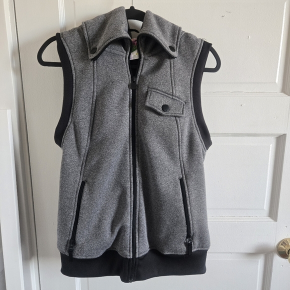 Burton Jackets & Blazers - Burton - Womens Dryride Grey Large Hooded vest